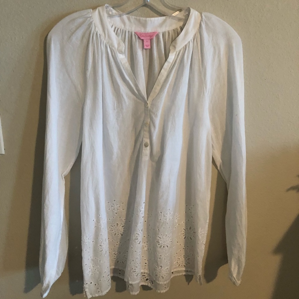 Embroidered Lily Pulitzer Top